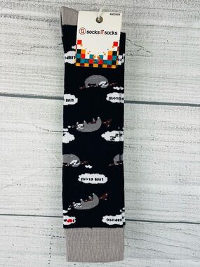 Socks n Socks Women's One Size Knee High Lazy Sloth Theme Socks - NEW 1 Pair